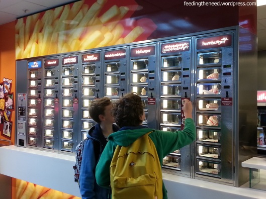 FEBO automat at the train station in Rotterdam.